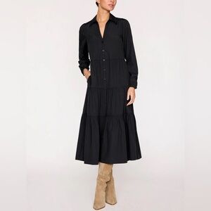 Brochu Walker The Long Sleeve Havana Dress